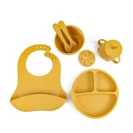 Ozey Silicone Baby Feeding Set Yellow - OZEY