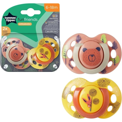 Tommee Tippee Friends Soothers 6-18 months Tommee Tippee Friends Soothers 6-18 months