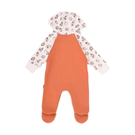 Junior Snow Printed Hoodi Bodysuit (0-3 m) - Junior Clothing - Image 2