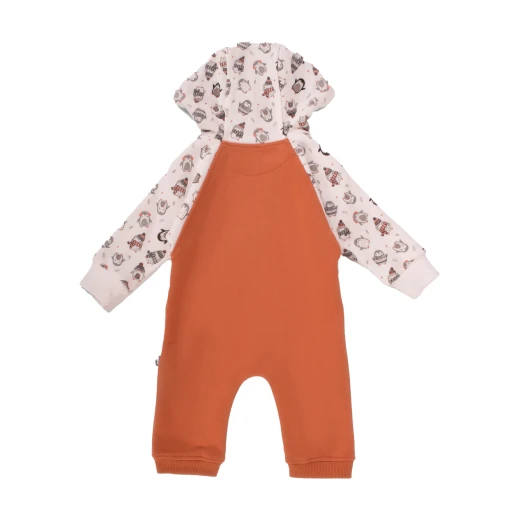 Junior Snow Printed Hoodi Bodysuit (3-6 m) - Junior Clothing - Image 2