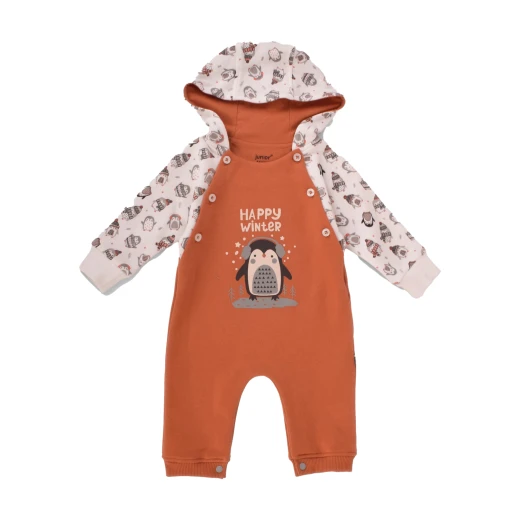 Junior Snow Printed Hoodi Bodysuit (6-9 m) - Junior Clothing - Image 3