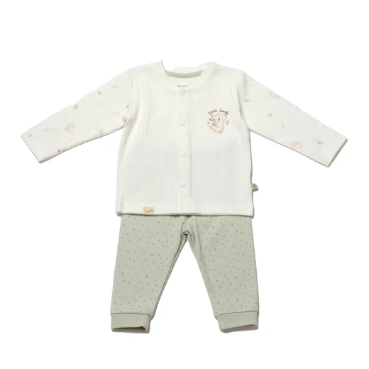 BiOrganic Koala Jungle Pyjamas Set Mint (2 Years) - BiOrganic - Image 2