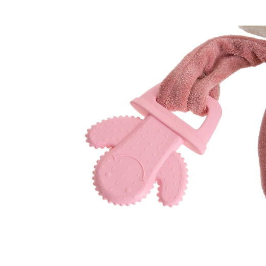 Babyjem My Sweet Bear Toy With Teether / Rose Color - BabyJem - Image 4