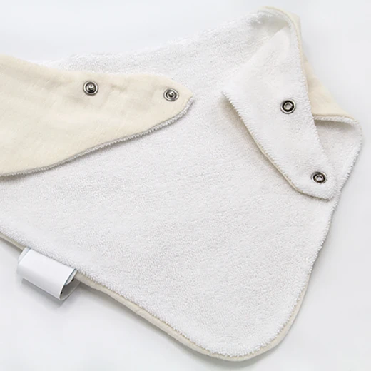 Babyjem Muslin Bib With Teether Ecru - BabyJem - Image 5