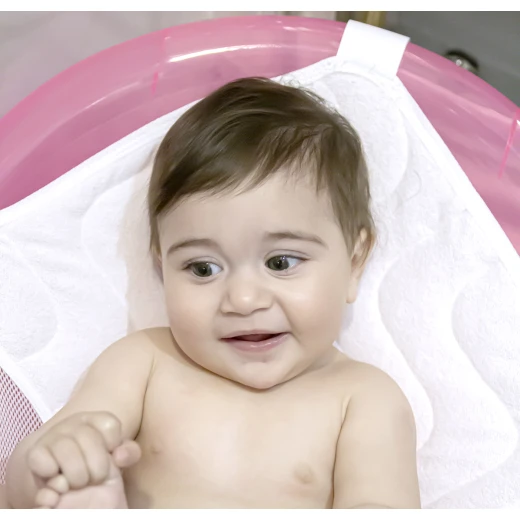 طقم حوض استحمام للأطفال 6 قطع مع ميزان حرارة من بيبي جيم / زهري - بيبي جيم - Image 3