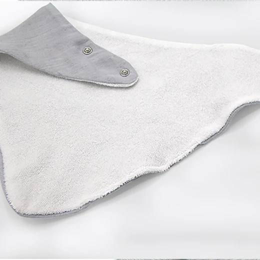 Babyjem Muslin Bib With Teether Grey - BabyJem - Image 5