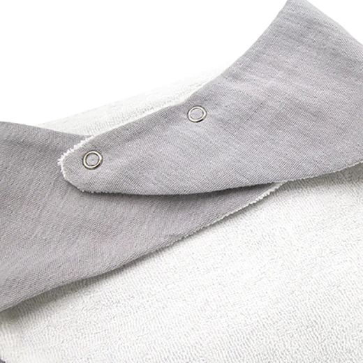 Babyjem Muslin Bib With Teether Grey - BabyJem - Image 6
