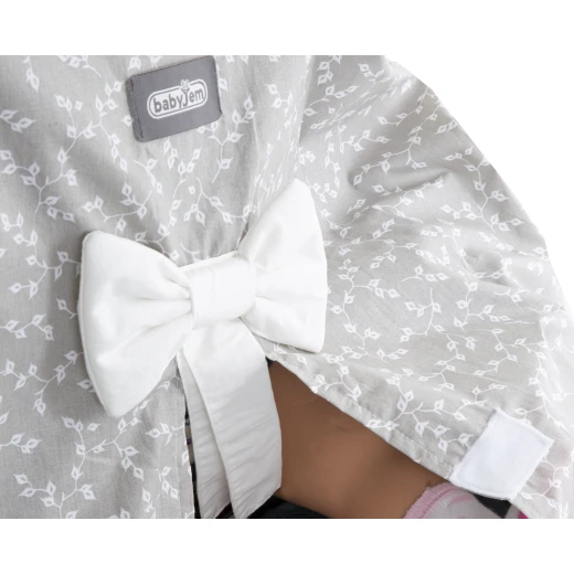 Babyjem Babyjem Baby Cover Gray Flower - BabyJem - Image 7