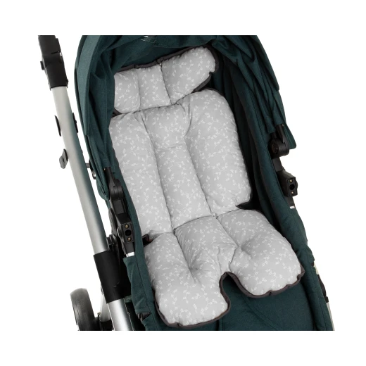 وسادة العربة وكرسي الطعام من بيبي جيم، رمادي - بيبي جيم - Image 4