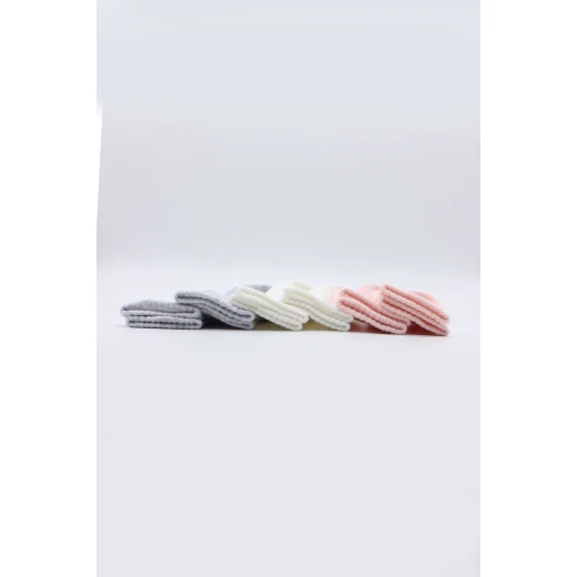جوارب الأساسية الممشطة المسطحة، 6 أزواج (6-12 شهر) (زهر، رمادي، بيج) من بيستايل - BiOrganic - Image 7