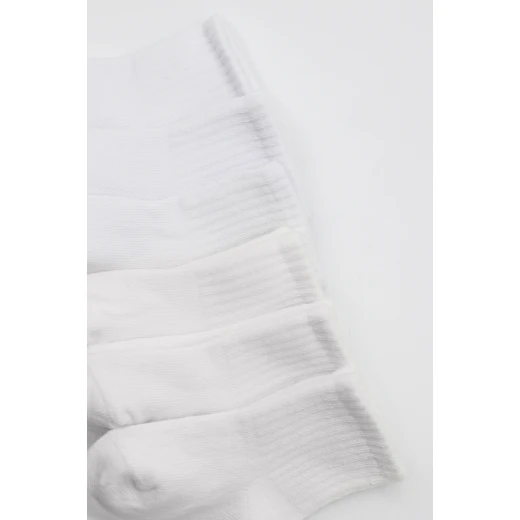 جوارب مسطحة ممشطة، (24-36 شهر) أبيض 6 أزواج  من بيستايل - BiOrganic - Image 6
