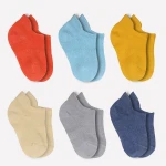 جوارب مبطنة ممشطة (24-36 شهر) (ملون)، 6 أزواج من بيستايل - BiOrganic