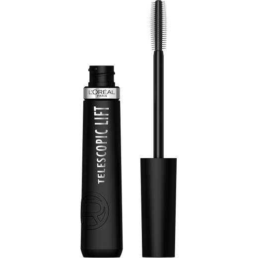 L’Oréal Paris Telescopic Lift Washable Mascara, Lengthening and Volumizing Eye Makeup, Lash Lift with Up to 36HR Wear, Black
