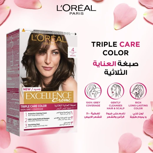 L’Oréal Paris Excellence, 4.0 Brown - L'Oreal Paris - Image 2