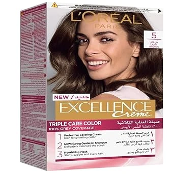 L’Oréal Paris Excellence, 5.0 Light Brown L’Oréal Paris Excellence, 5.0 Light Brown