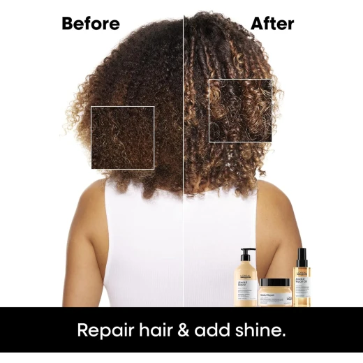 L'Oréal Professionnel Paris Absolut Repair Mask - Nourishing Protein Treatment For Dry & Damaged Hair, Hydrates, Repairs Damage & Adds Hair Shine, Color Safe - Loreal professionnel - Image 6