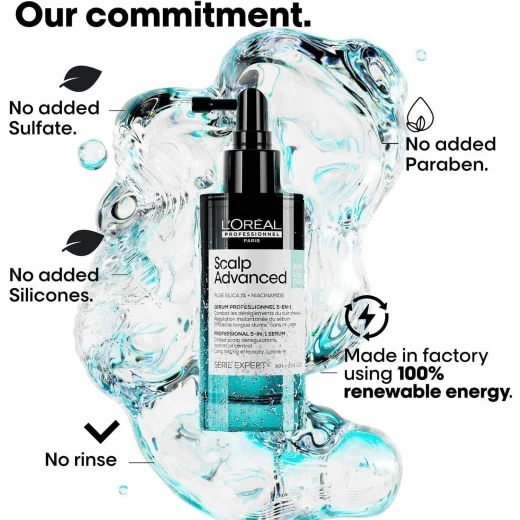 L'Oréal Professionnel |Scalp Advanced Anti-Oiliness 5 in 1 professional leave-in serum, defeats 5 scalp deregulation | SERIE EXPERT | 90ml - Loreal professionnel - Image 10