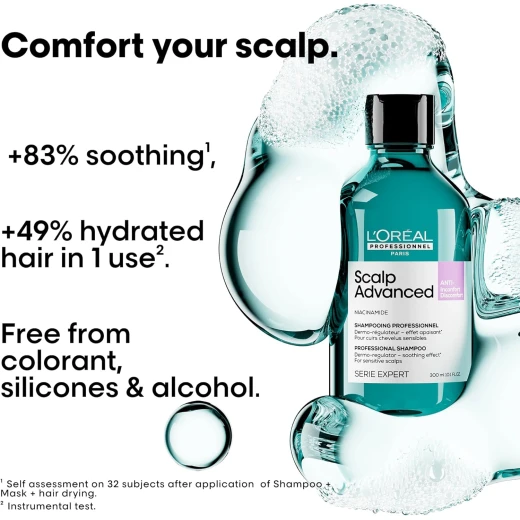 L’Oréal Professionnel│Scalp Advanced: Anti-discomfort Glacial Utopia Duo Set | Shampoo 300ml & Treatment 200ml | SERIE EXPERT - Loreal professionnel - Image 8