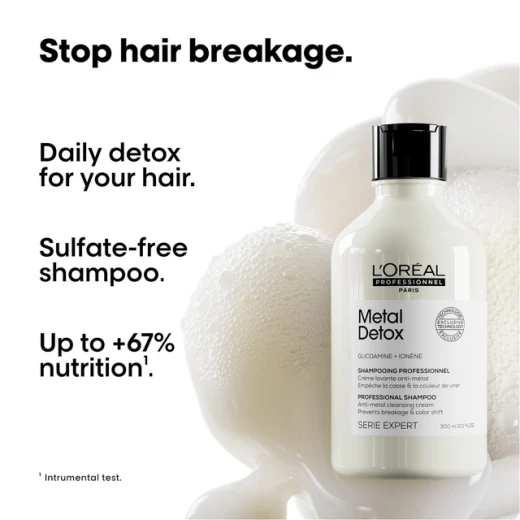 L'oreal Professionnel Serie Expert Glacial Utopia Metal Detox Shampoo 300Ml + Mask 250 Gift Set - Loreal professionnel - Image 2
