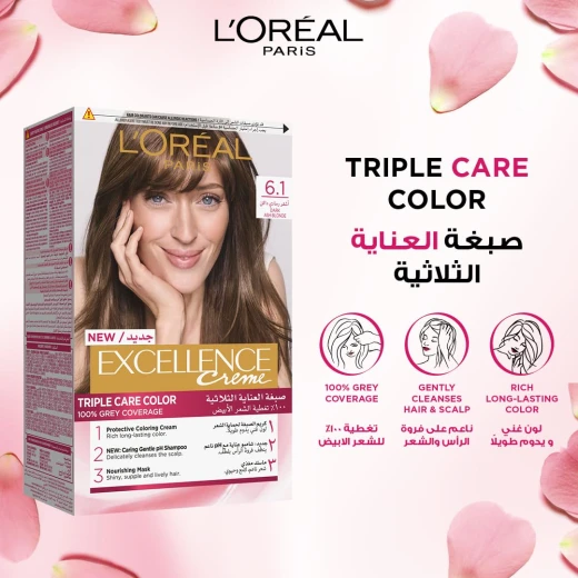 L’Oréal Paris Excellence, 6.1 Dark Ash Blonde - L'Oreal Paris - Image 2