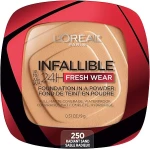 L’Oréal Paris Makeup Infallible Fresh Wear Foundation in a Powder, Up to 24H Wear, Waterproof, 250  Radiant Sand - L'Oreal Paris
