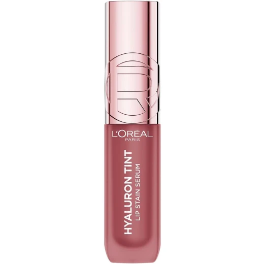 L'Oréal Paris Hyaluron Tint Lip Stain Serum, Long Lasting, Hydrating Lip Makeup Infused with Hyaluronic Acid, 635 Worth It Medium (Medium Berry Nude)
