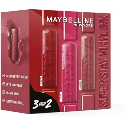 Maybelline New York - SuperStay Vinyl Ink Lipstick 3 PIECES SET (COY, LIPPY, WITTY) (Buy 2 get 1 free)