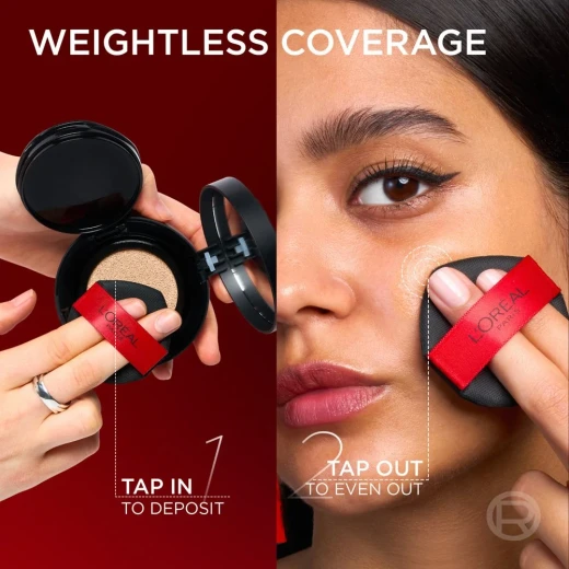 L'Oréal Paris Infaillible Fresh Wear Cushion Foundation, Long-Lasting, Lightweight, Flawless 24HR Coverage, K-beauty Inspired, 250 - L'Oreal Paris - Image 5