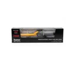 Hummer Black Titanium Professional Curling Iron 25 mm Hair Curler for Natural Wide Waves with Titanium Barrel Even Heat Distribution Nano Silver Technology 360 Degree Rotating Handle Fast Heat Up to 210°C