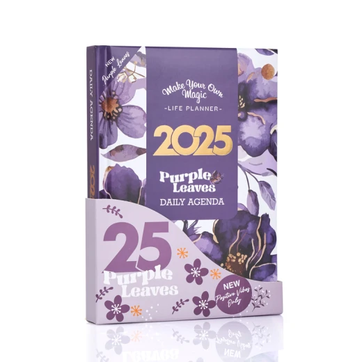 أجندة 2025 - بيربل ليفز من مفكرة - مفكرة - Image 2