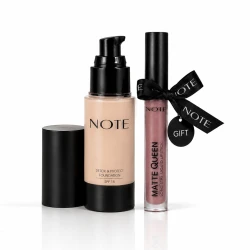 Note Cosmetique Detox and Protect Foundation  - 103 Pale Almond + Matte Queen Liquid Lipstick 02 Gift