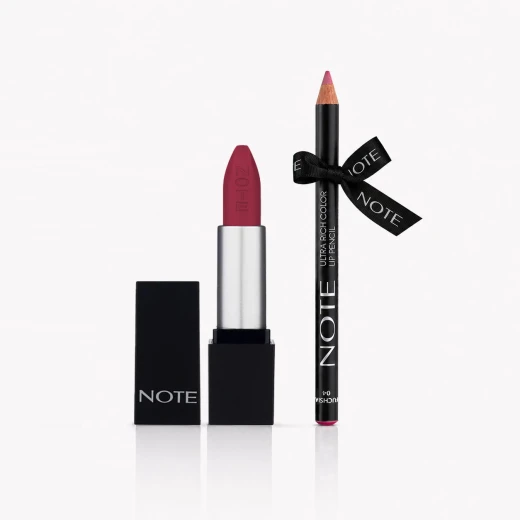 Note Cosmetique Mattever Lipstick 12 wine tasting red + Perfect Lip Liner No 04 Gift Note Cosmetique Mattever Lipstick 12 wine tasting red + Perfect Lip Liner No 04 Gift