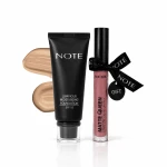 كريم أساس مرطب بعامل وقاية من الشمس 15 رقم 07 + هدية روج مات كوين  درجة 02 من نوت كوزماتيك  - Note cosmetics
