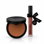  Note Cosmetique Luminous Silk Cream Powder, 05 Honey Beige  + Matte Queen Liquid Lipstick 09 Gift - Note