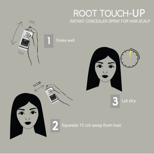 Neva Root Touch Up Spray, Black Color, 75 Ml - Neva - Image 2