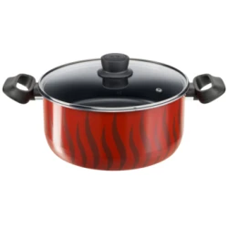 Tefal Tempo Flame Pot, Glass Lid, 26 Cm
