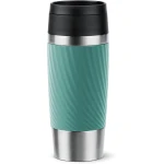 Tefal Travel Mug Classic Twist, Comfort Screw Lid, Quick Press, Soft-Touch Sleeve, Travel-Ready, Reusable, 100% Leak-Proof, Keeps Drinks Cold (8 hrs) and Hot (4 hrs), 360° Drinking - Tefal