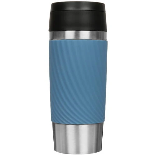 TEFAL Travel Mug Classic Twist, Comfort Screw Lid, Quick Press, Soft-Touch Sleeve, Travel-Ready, Reusable, 100% Leak-Proof, Keeps Drinks Cold (8 hrs) and Hot (4 hrs), 360° Drinking TEFAL Travel Mug Classic Twist, Comfort Screw Lid, Quick Press, Soft-Touch Sleeve, Travel-Ready, Reusable, 100% Leak-Proof, Keeps Drinks Cold (8 hrs) and Hot (4 hrs), 360° Drinking