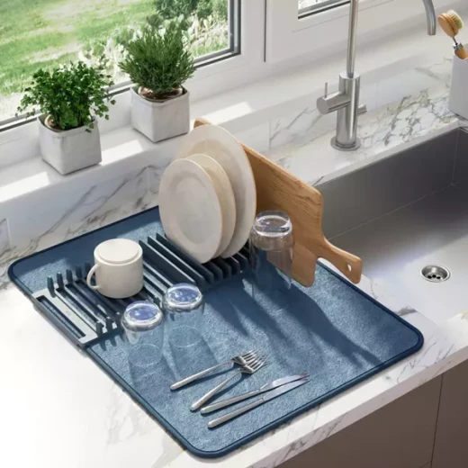 Umbra "Udry" Drying Mat - Slate Blue - Umbra - Image 5