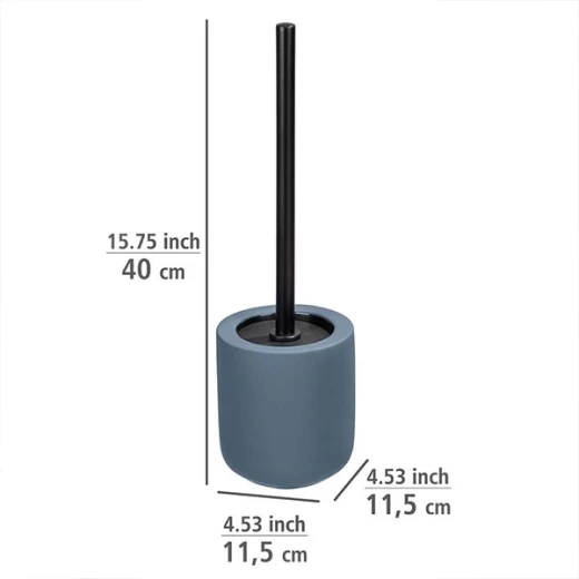 Wenko "Avellino" Toilet Brush - Ceramic - Blue - Wenko - Image 2