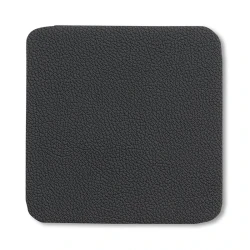 Kela Kimara Leather Trivet Set - 4 Pcs - Black