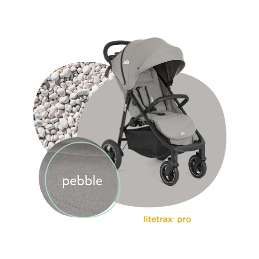 Joie Litetrax Pro Pebble Stroller: Experience effortless adventures with this compact-folding stroller, perfectly designed for newborns. Enjoy seamless travel with its travel system compatibility, offering convenience and comfort for parents on the go. Lightweight and easy to maneuver, the Litetrax Pro is the ideal choice for modern families. - Joie - Image 3