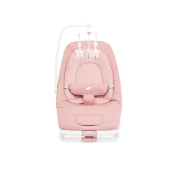 Joie Dreamer Rocker & Bouncer – Lola (Pink) | Ultra-Slim Folding Portable Infant Seat with Soothing Vibrations & Music