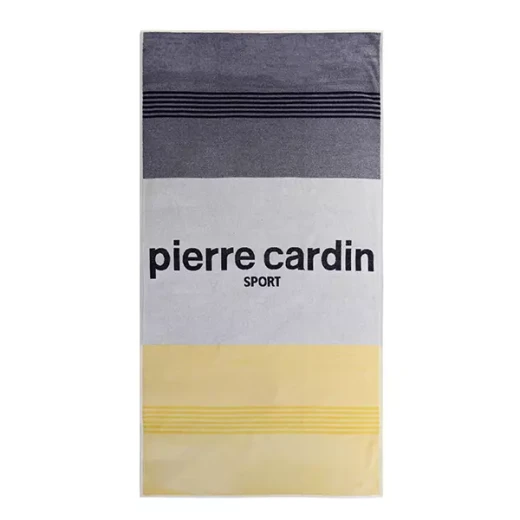 Pierre Cardin Sport Beach Towel - 100% Cotton - 90x170 Cm - Yellow Pierre Cardin Sport Beach Towel - 100% Cotton - 90x170 Cm - Yellow
