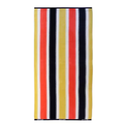 Pierre Cardin Fredy Beach Towel - 100% Cotton - 90x170 Cm - Yellow Pierre Cardin Fredy Beach Towel - 100% Cotton - 90x170 Cm - Yellow