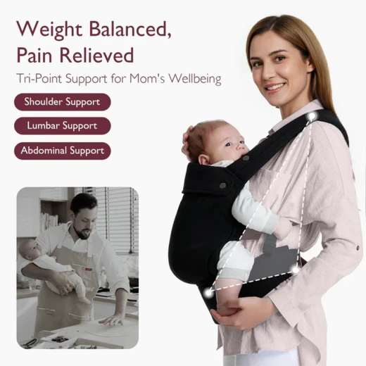 موم كوزي PureHug حمالة أطفال مريحة وخفيفة - موم كوزي - Image 6