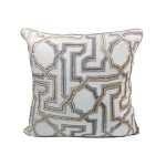 نوفا هوم غطاء وسادة "Aversa" تطريز يدوي  - 50x50  سم - ذهبي - نوفا هوم
