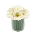 نوفا هوم "Gerbera" مزهرية زهور - 20 سم - أبيض - نوفا هوم