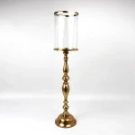 Weva Agate Candle Holder - Medium - Brass - Weva