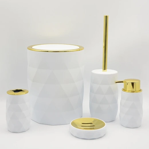 Weva Luminous Bathroom Set - 5 Pcs - White - Weva - Image 2